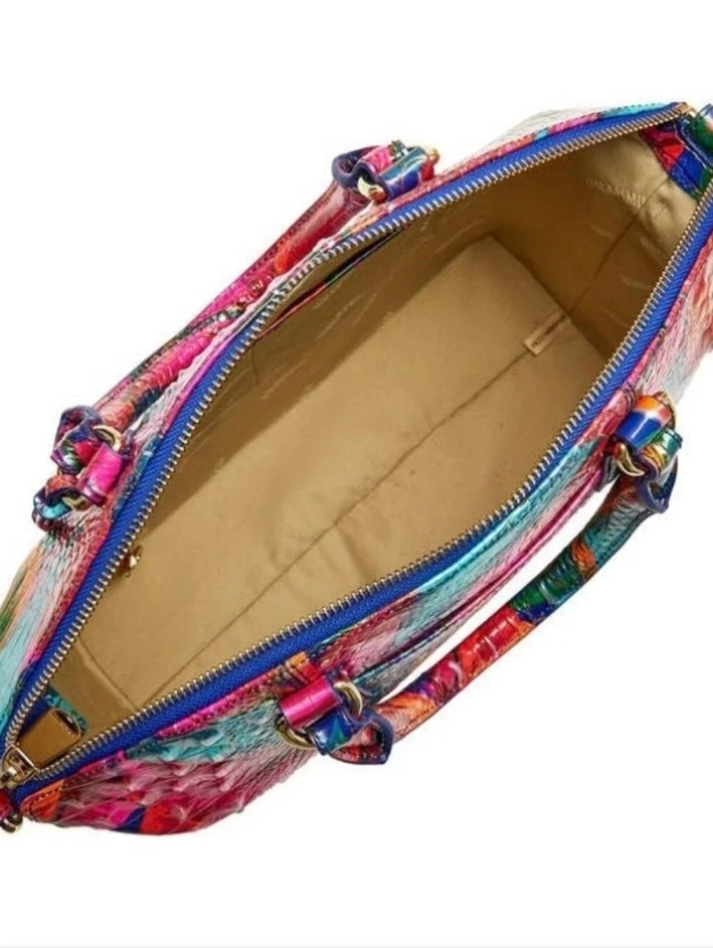🌸▪️Brahmin▪️ Large Duxbury Lush Melbourne Multicolor Tropical Print Satchel